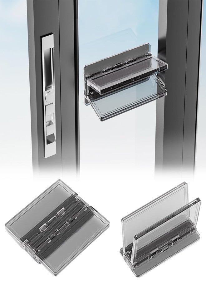 LeeYean Sliding Door Lock 2 Pack, Child Safety Proof Locks for Sliding Window Security, Sliding Glass Doors Easy Installation, No Tools Required, Extra Strong Adhesive - Image 1